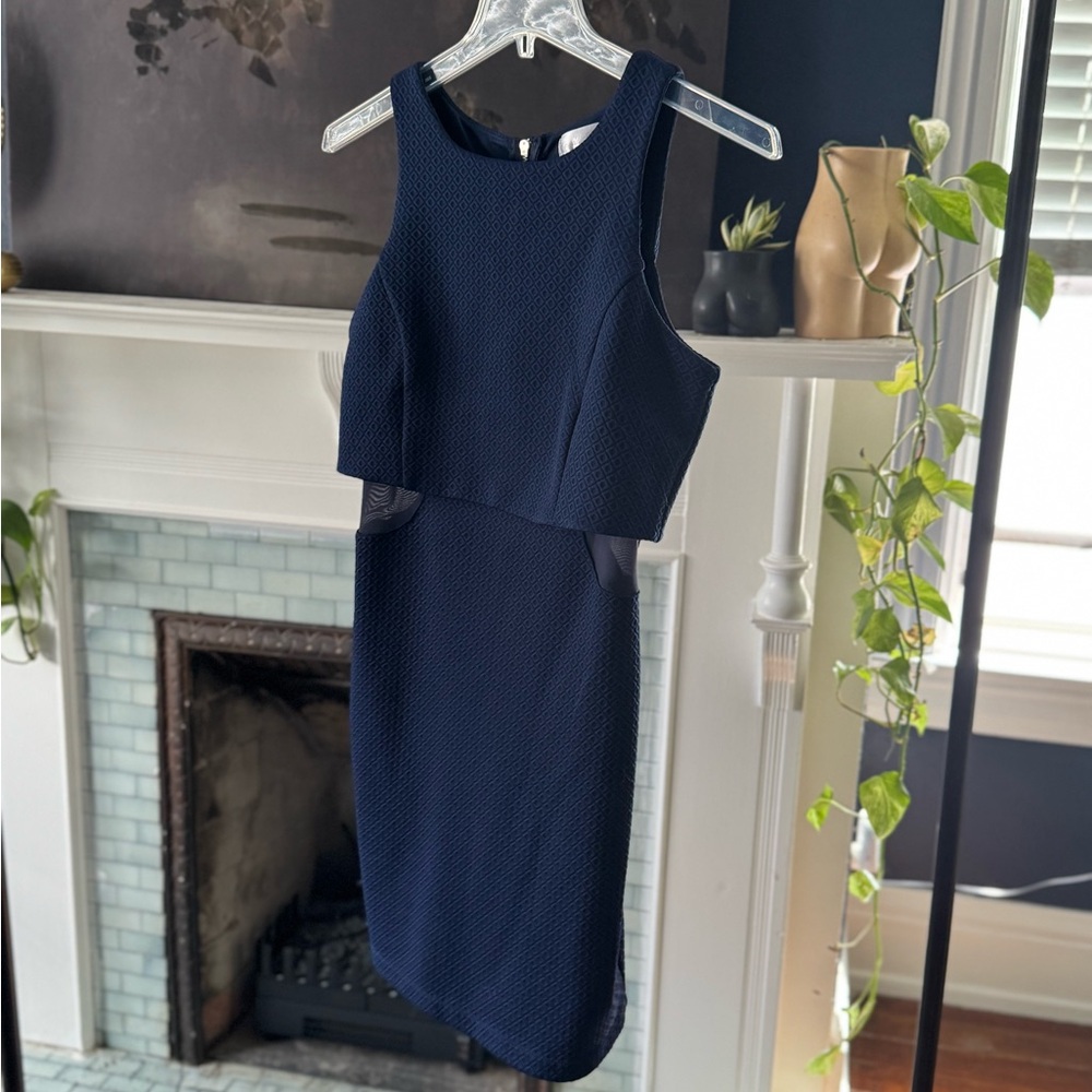 Emerald Sundae Navy Backless Dress